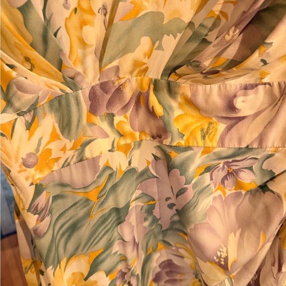 Bronx and Banco Tropical Floral Asymmetrical Ruffle Dress | Size M - Picture 10 of 11